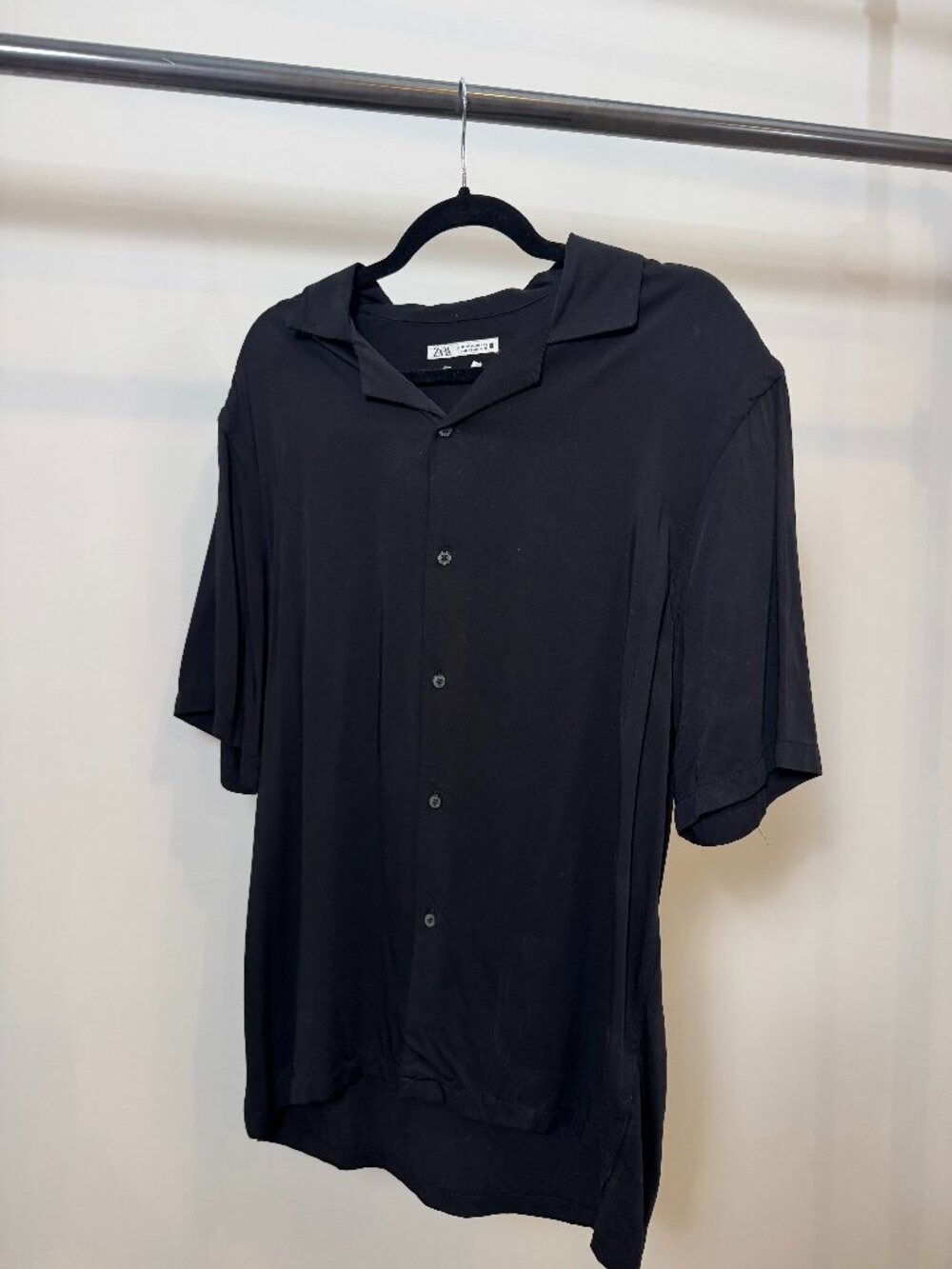 Zara Man Black Short Sleeve